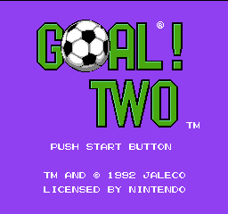 Goal! Two Title Screen
